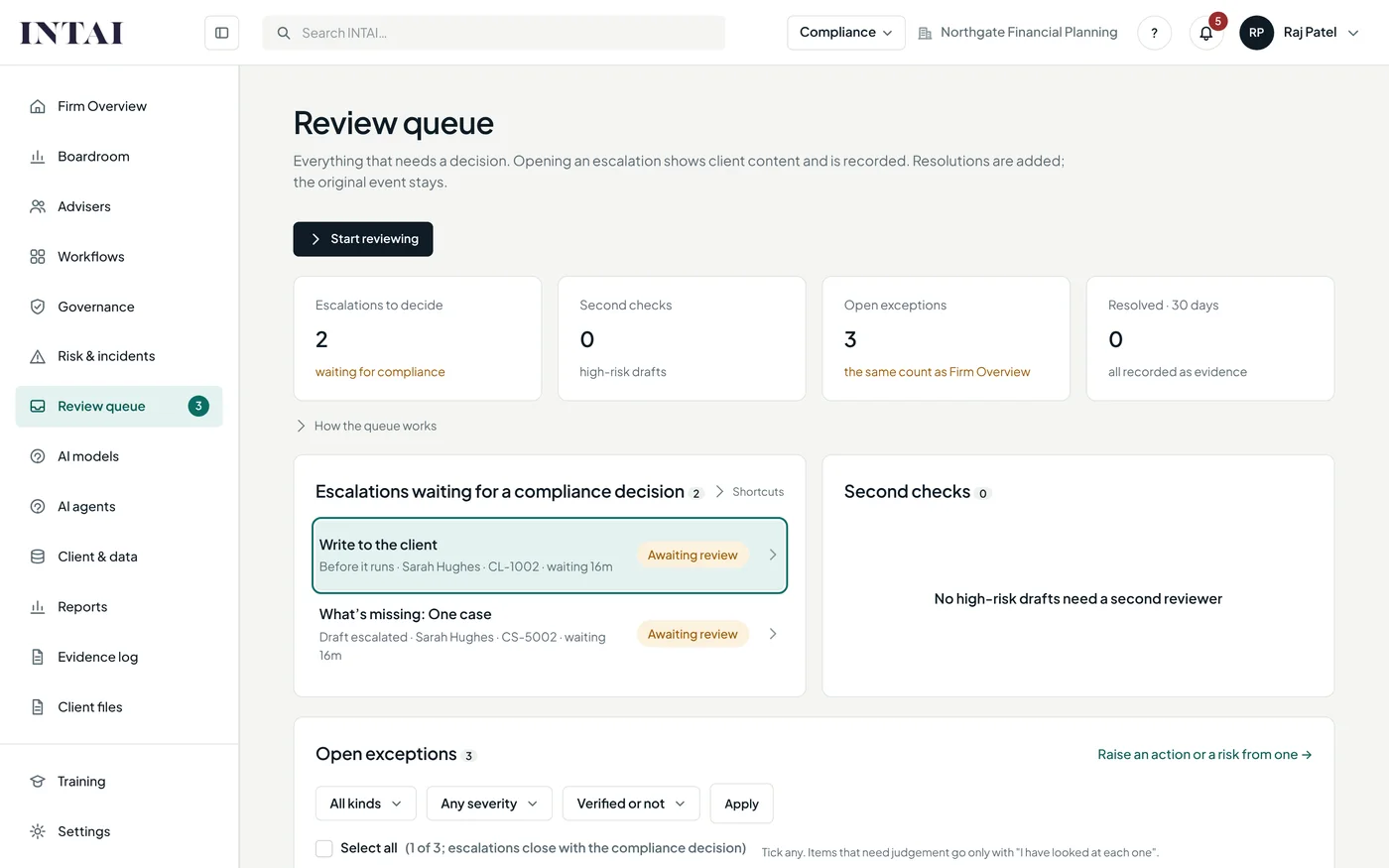 Review Queue And Evidence